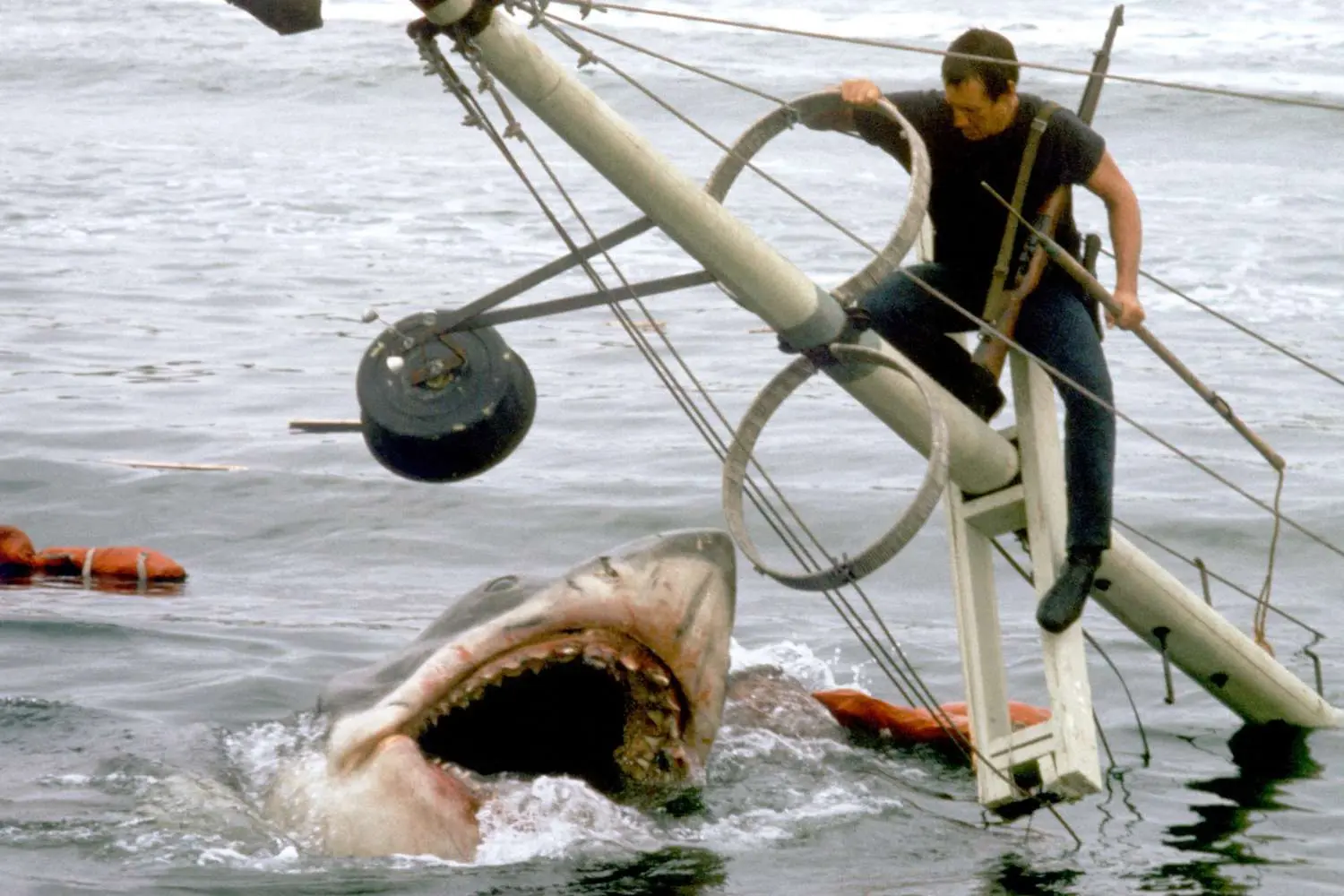 Este nadador rompió un récord para salvar a los tiburones antes del aniversario de Jaws