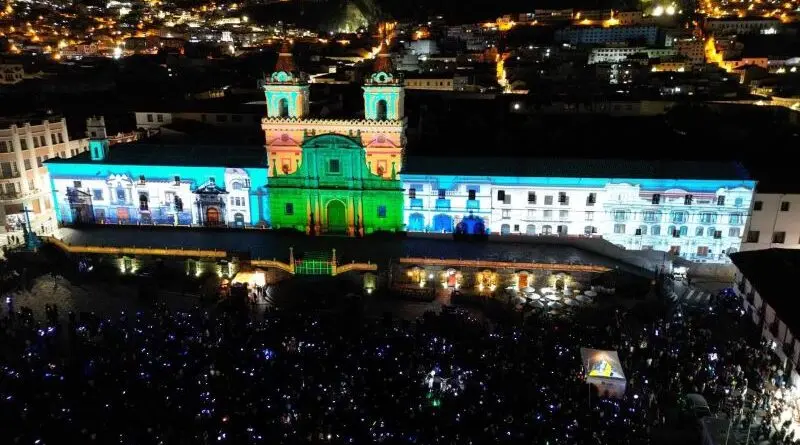 Festival de Mapping ilumina el Centro Histórico de Quito- Últimas noticias Ecuador