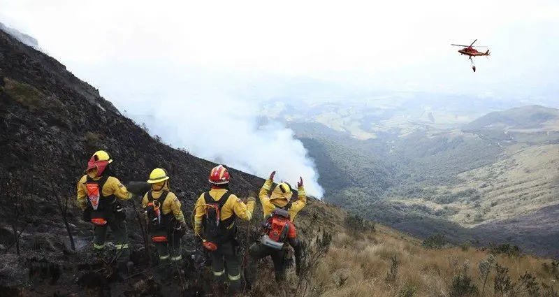 Bomberos controlan incendios forestales en Quito- Últimas noticias Ecuador