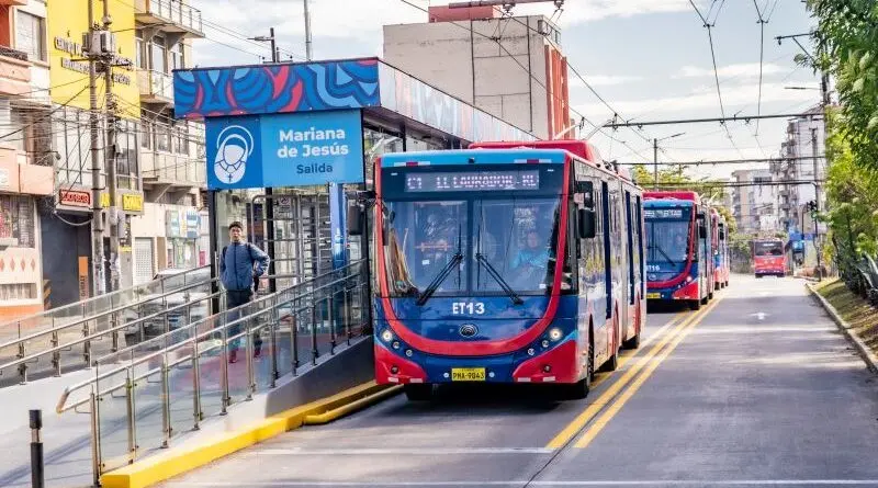 Cierre temporal de paradas del Trolebús en Quito- Últimas noticias Ecuador